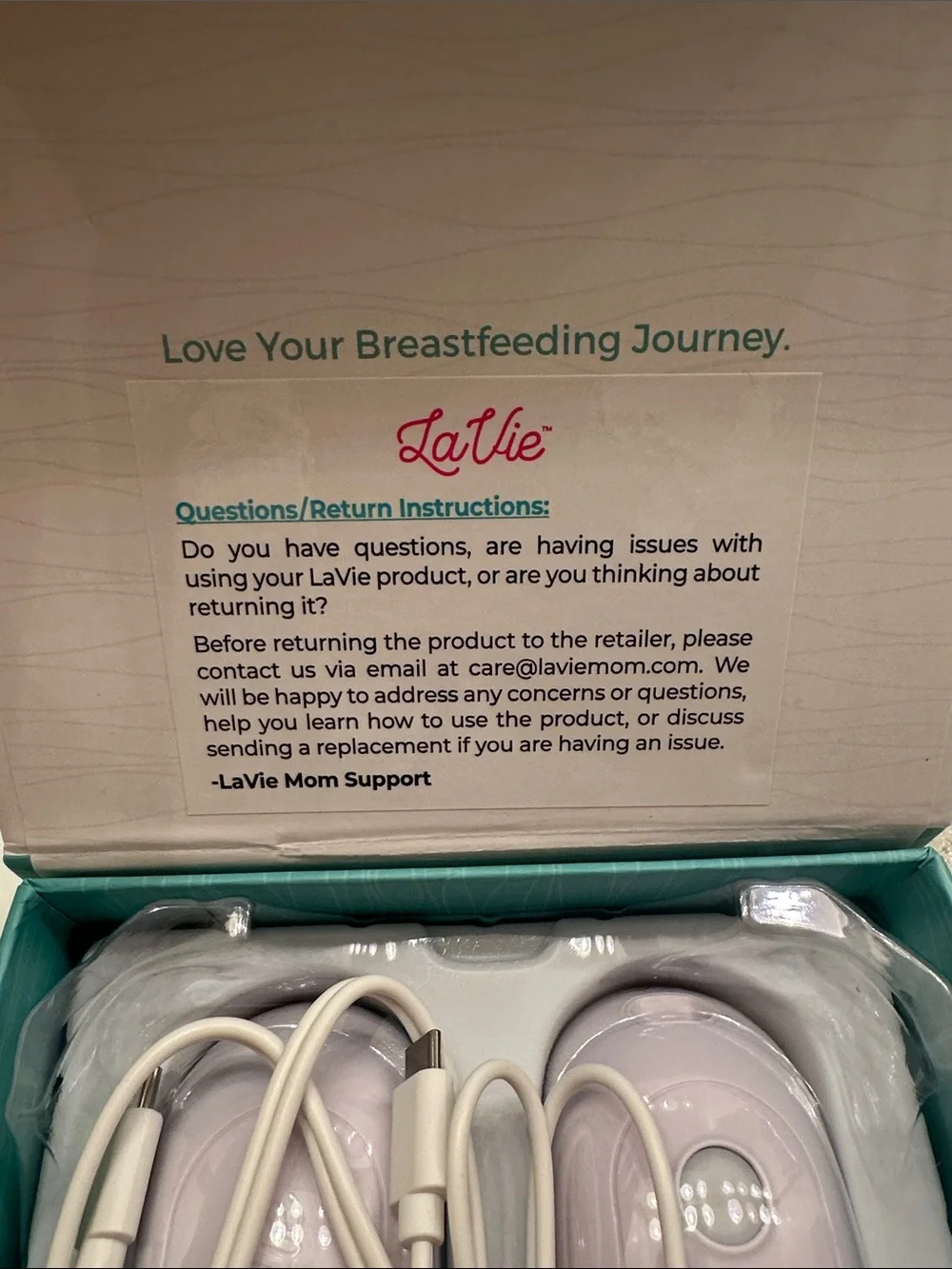 La vie Warming Lactation Massage Pads - Teal